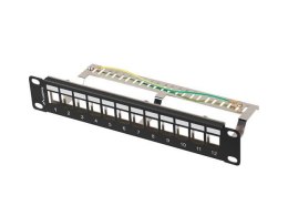 Patch panel pusty Lanberg 12 Port 1U 10