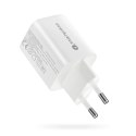 EverActive Ładowarka sieciowa GaN 1X USB, 1X USB-C 45W QC4+ PD Biała