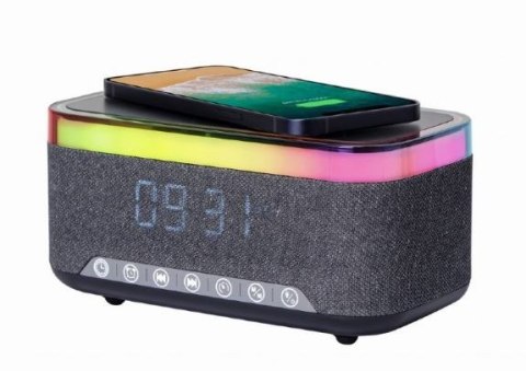 Gembird Cyfrowy budzik ładowarka radio DAB/FM RGB