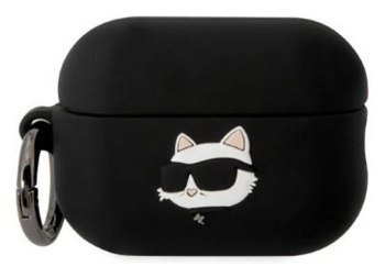 Karl Lagerfeld Silicone NFT Choupette Head 3D - Etui AirPods Pro 2 (czarny)