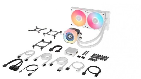 Corsair Chłodzenie CPU iCUE LINK TITAN 240 RX LCD AIO 240mm białe