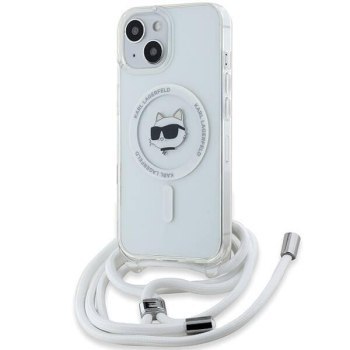 Karl Lagerfeld KLHMP15SHCCHNT iPhone 15 / 14 / 13 6.1" hardcase transparent IML Choupette Head & Cord Magsafe