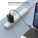 AUKEY PA-D1 ładowarka sieciowa 2xUSB Power Delivery (1xUSB A+1xUSB C) 5.4A 30W Dynamic Detect