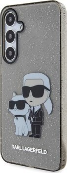 Karl Lagerfeld IML Glitter Karl & Choupette - Etui Samsung Galaxy S24 (czarny)