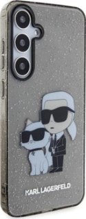 Karl Lagerfeld IML Glitter Karl & Choupette - Etui Samsung Galaxy S24 (czarny)