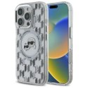 Karl Lagerfeld KLHMP16LHMCKMHT iPhone 16 Pro 6.3" przezroczysty/transparent IML Monogram Karl&Choupette Head MagSafe