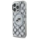 Karl Lagerfeld KLHMP16LHMCKMHT iPhone 16 Pro 6.3" przezroczysty/transparent IML Monogram Karl&Choupette Head MagSafe