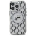 Karl Lagerfeld KLHMP16LHMCKMHT iPhone 16 Pro 6.3" przezroczysty/transparent IML Monogram Karl&Choupette Head MagSafe