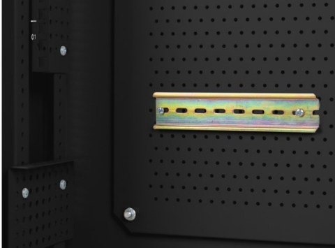 Lanberg Szafa instalacyjna rack wisząca 19 cali 6U+3U 540x200 niskoprofilowa (złożona) czarna