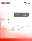 Adata Dysk SSD LEGEND 860 1TB PCIe 4x4 6000/4000 MB/s M.2