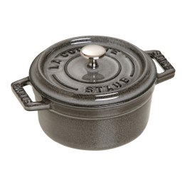 Mini garnek żeliwny okrągły Staub - 250 ml, Grafitowy