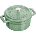 STAUB MINI COCOTTE Mini garnek żeliwny okrągły 250 ml, miętowy