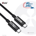 CLUB3D CAC-1576 kabel USB USB4 Gen 3x2 1 m USB C Czarny