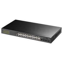 Cudy GS2024S2 łącza sieciowe Zarządzany L2/L3 Gigabit Ethernet (10/100/1000) 1U Czarny