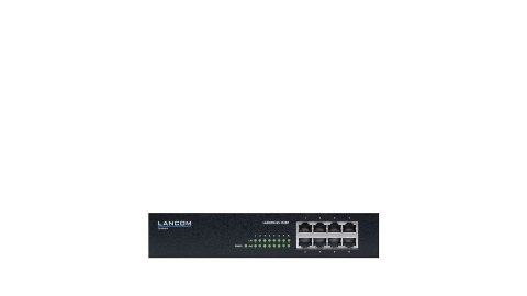 Lancom Systems GS-1108P Nie zarządzany Gigabit Ethernet (10/100/1000) Obsługa PoE Czarny