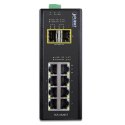 Planet IGS-1020TF łącza sieciowe Nie zarządzany Gigabit Ethernet (10/100/1000) Czarny