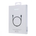 AUKEY Kabel CB-BAL3 wzmocniony nylonowy Quick Charge Lightning-USB | 1.2m | certyfikat MFi Apple