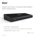 CLUB3D CSV-1562 stacja dokująca Dokujący USB 3.2 Gen 1 (3.1 Gen 1) Type-C Czarny