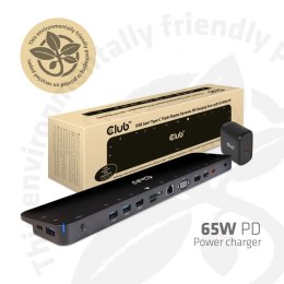 CLUB3D CSV-1564W65 stacja dokująca Dokujący USB 3.2 Gen 1 (3.1 Gen 1) Type-C Czarny