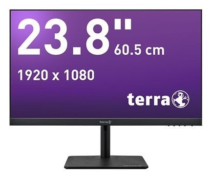 Wortmann AG TERRA 3030221 monitor komputerowy 60,5 cm (23.8") 1920 x 1080 px Full HD LED Czarny