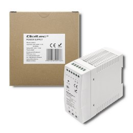 Zasilacz na szynę DIN Qoltec 50913 60W 24V 2.5A Biały Slim