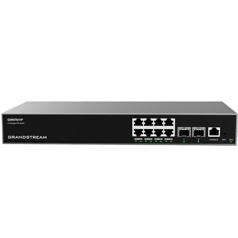 Grandstream GWN 7811P POE 8GE 2SFP+ zarządzalny switch L3