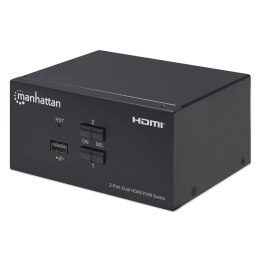 MANHATTAN PRZEŁĄCZNIK KVM HDMI/USB 2X1 DUAL-MONITO