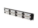 LANBERG PATCH PANEL 48 PORT 2U KAT.6 CZARNY PPU6-2048-B