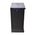 Extralink-szafa wisz 19" 18U 600mm d.szklane czarna