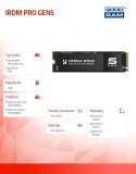 GOODRAM Dysk SSD IRDM PRO P54S Gen5 4TB 5x4 2280 12000/11000MB/s