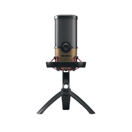 CHERRY UM 9.0 PRO RGB USB MIC/FOR STREAMING/OFFICE BLACK/KUPFE