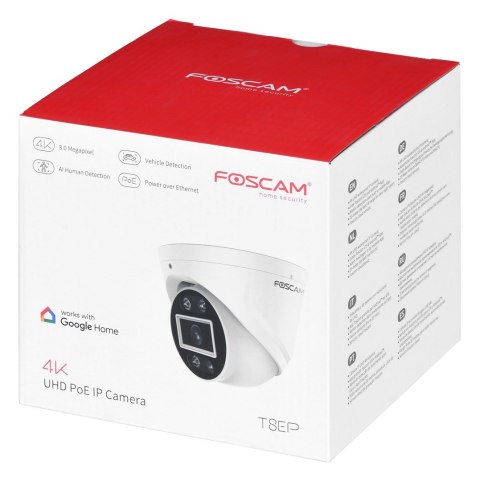 Kamera IP Foscam T8EP 8MP, biała