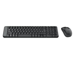 Zestaw bezprzewodowy klawiatura i mysz Logitech MK220 czarny