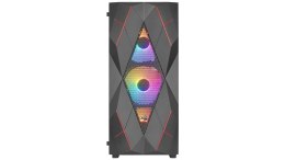 AeroCool Obudowa Volcan Czarna Mid Tower RGB