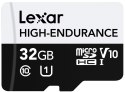 Lexar Karta microSD High Endurance 32GB C10 A1 U1 V10 100/30MB/s