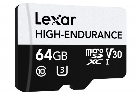 Lexar Karta microSD High Endurance 64GB C10 A1 U1 V30 100/35MB/s