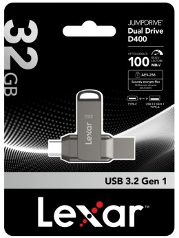 Lexar Pendrive Dual Drive D400 32GB USB-C/A 3.1 100MB/s