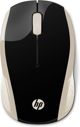 Mysz HP Wireless Mouse 200 Silk Gold bezprzewodowa czarno-złota 2HU83AA