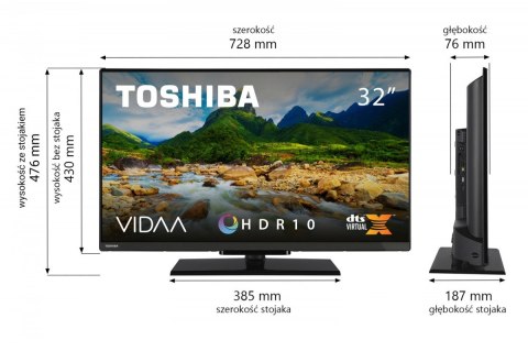 Toshiba Telewizor LED 32 cale 32WV3F63DG