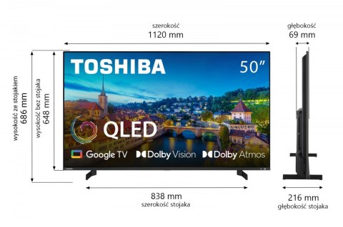 Toshiba Telewizor QLED 50 cali 50QG5E63DG