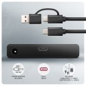 AXAGON ADSA-FPX Adapter USB-C 10Gbps SATA 6G 2.5/3.5 cala SSD/HDD FASTPORT X, w tym zasilacz, 60cm USB-C/USB-A kabel