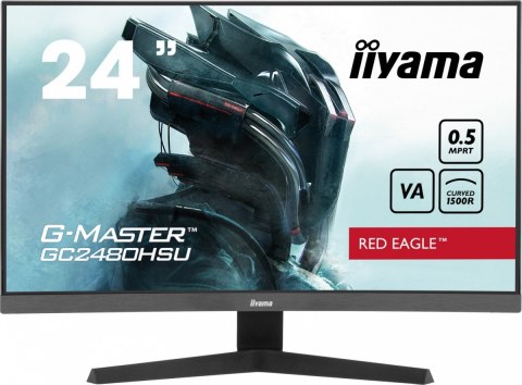 IIYAMA Monitor 24 cale GC2480HSU-B1,VA,180HZ,1500R,USBx2,0,5ms,300cd