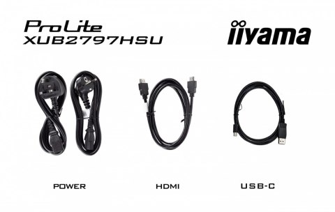 IIYAMA Monitor 27 cali XUB2797HSU-B2 IPS,FHD,HAS,300cd,(5y)