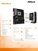 ASRock Płyta główna B850 PRO-A AM5 4DDR5 ATX