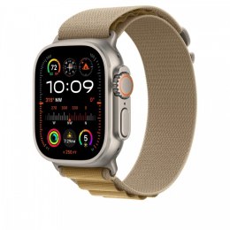 Apple Opaska Alpine w kolorze beżu do koperty 49 mm - rozmiar L - elementy z tytanu w kolorze naturalnym