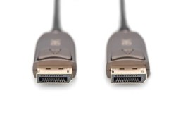 Kabel DP/DP M/M czarny 10m DisplayPort 1.4 Hybrydowy AOC 8K 60Hz UHD