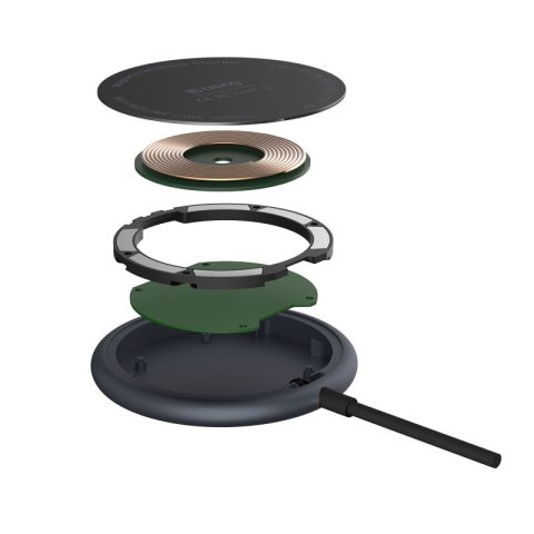 CRONG MagSpot Wireless Charger Aluminiowa ładowarka indukcyjna MagSafe 15W Grafitowa