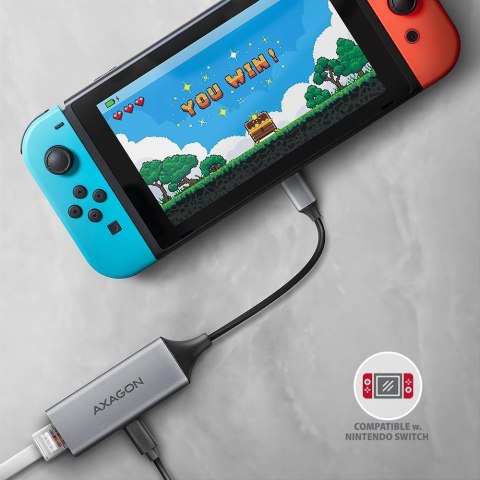 Karta sieciowa Axagon ADE-TXPD USB3.2 Gen 1 Type-C / Gigabit Ethernet 10/100/1000