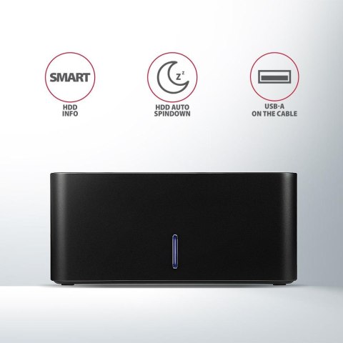 Stacja dokująca Axagon ADSA-SN USB-A 3.2 Gen1 - 1x SATA 6G, 2,5"/3,5" SSD/HDD