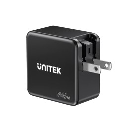 UNITEK ŁADOWARKA GAN, PD 65W 2X USB-C, USB-A